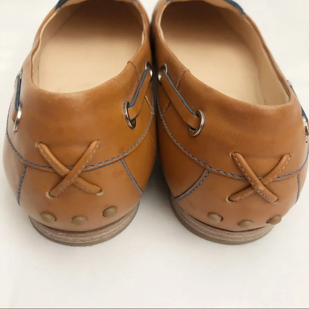 Tod’s Leather Ballerina Loafer Slip On Flats - Picture 8 of 11